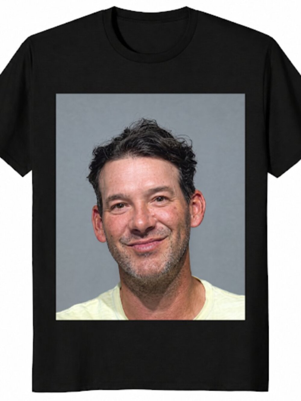 Tony Romo Mugshot Funny Smirking Football T Shirt